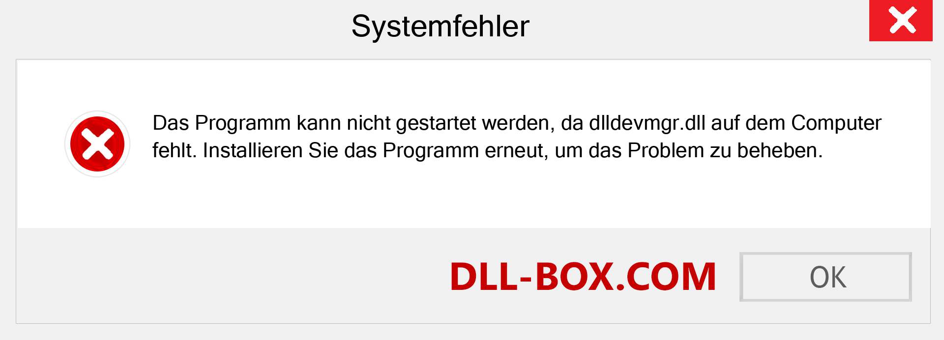 dlldevmgr.dll-Datei fehlt?. Download für Windows 7, 8, 10 - Fix dlldevmgr dll Missing Error unter Windows, Fotos, Bildern