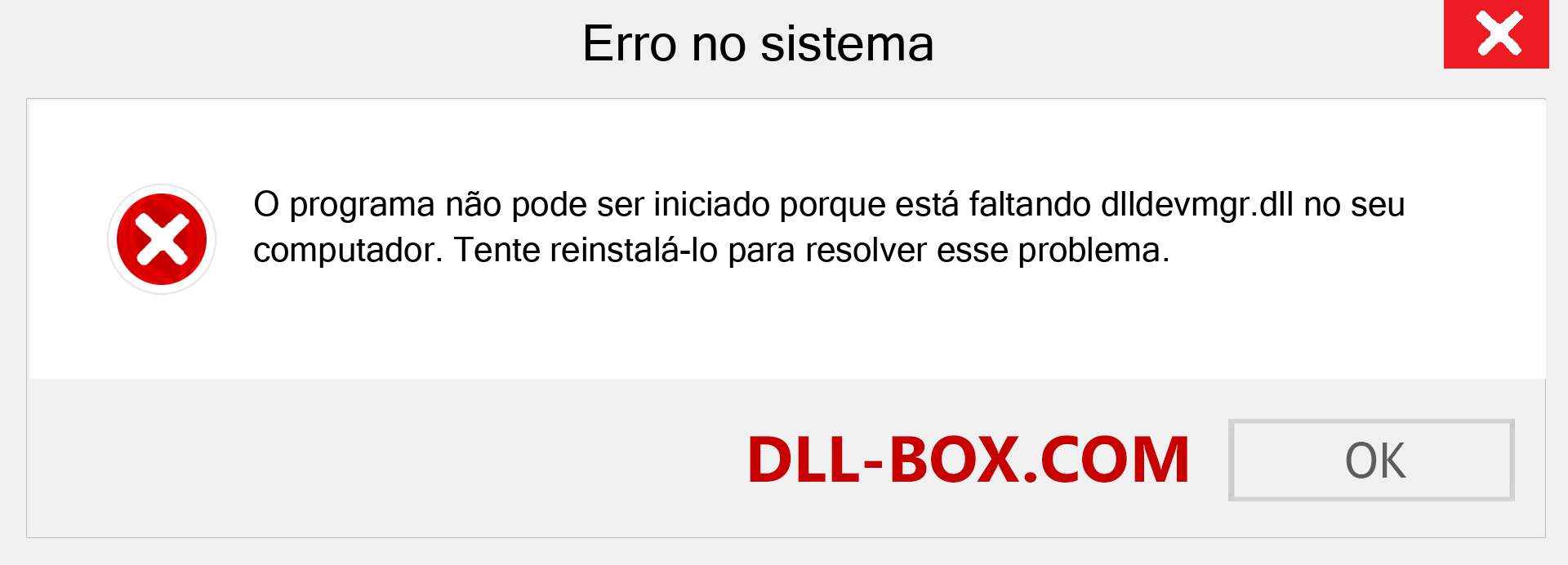 Arquivo dlldevmgr.dll ausente ?. Download para Windows 7, 8, 10 - Correção de erro ausente dlldevmgr dll no Windows, fotos, imagens